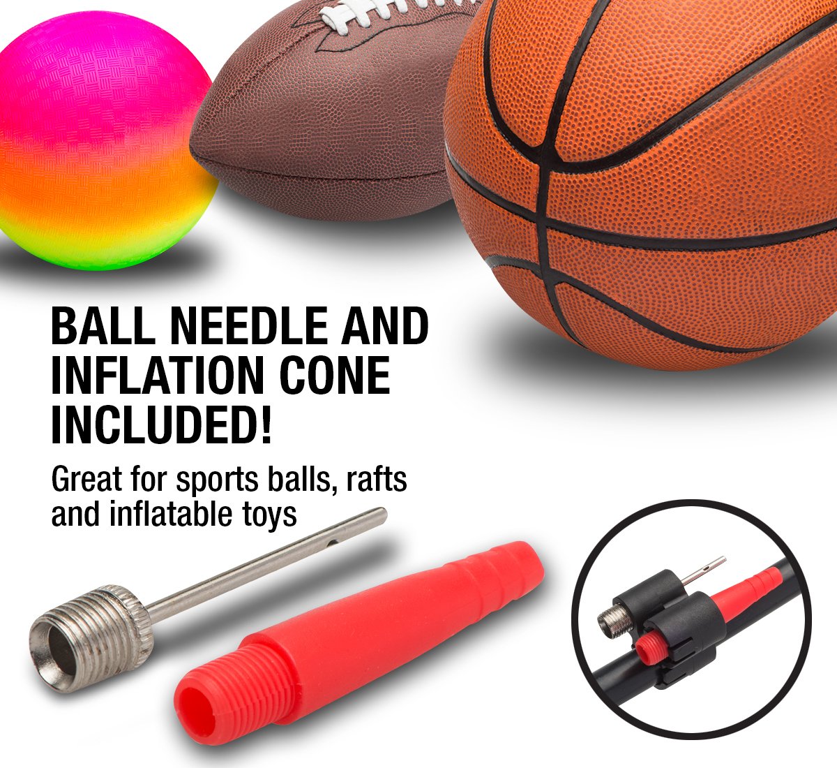 Bell Air Glide High Pressure Floor Pump with Gauge ExerciseN