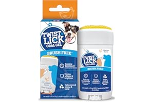 VETALITY Twist and Lick Dental Gel for Dogs, Cleans Teeth and Freshens Breath for 24 Hours, Chicken Flavor, 2 oz, 30 Day Supply