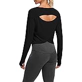 Bestisun Long Sleeve Workout Running Shirts Athletic Yoga Gym Crop Tops for Women