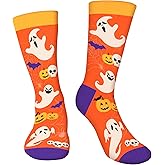 Funny Halloween Socks for Men Women Teen Boys- Fun Novelty Crazy Dress Crew Cool Socks - Halloween Gifts Costumes