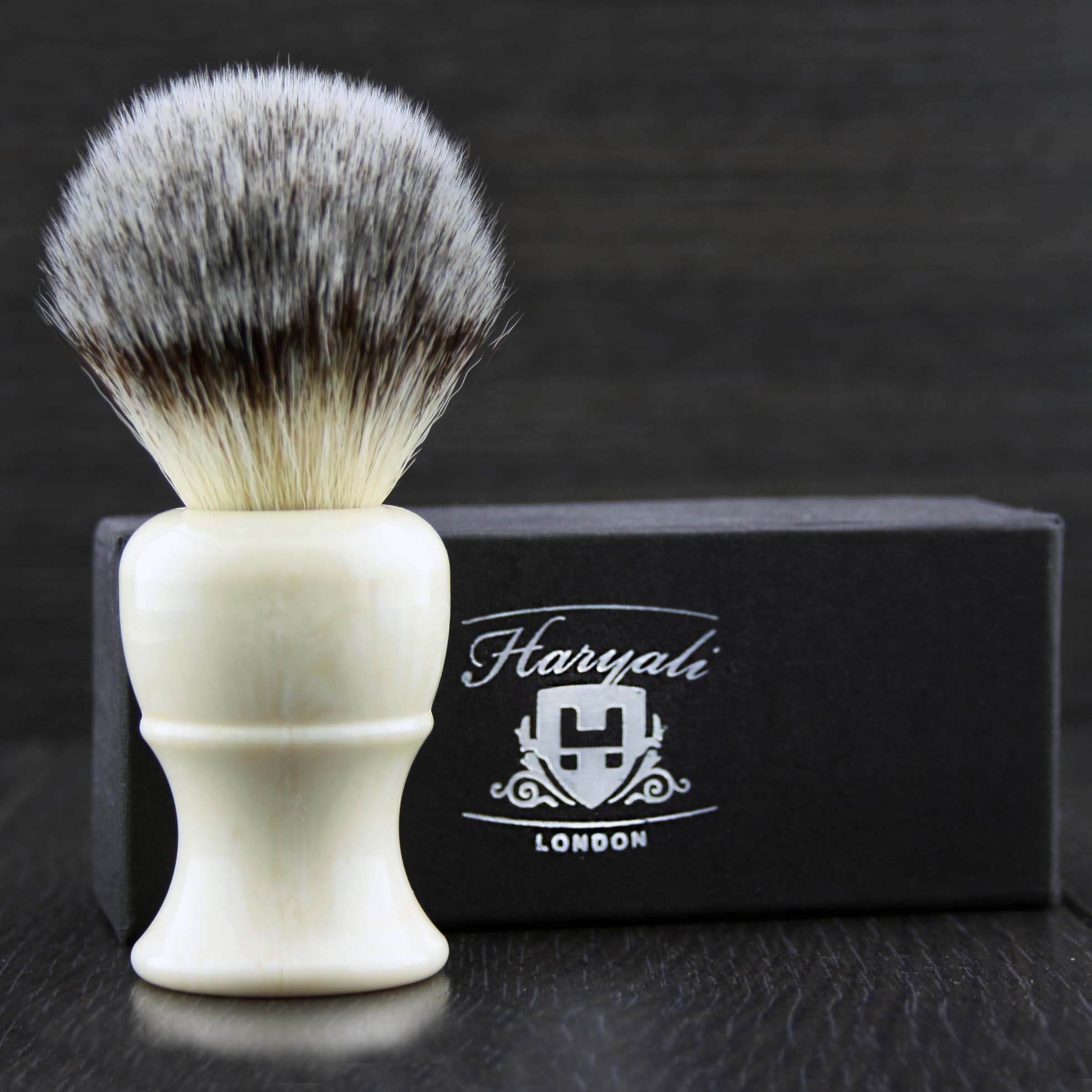 Assembled Synthetic Soft Shaving Brush High Grade (ABS Plastic Handle) for Sensitive Skin Sophist Collection Elegantly Designed by Haryali London.