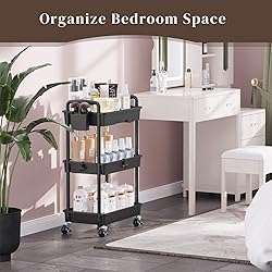EaseSky Rolling Utility Cart with Drawer 3