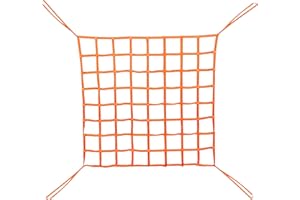 3.28'x3.28' Cargo Lifting Nets, Lifting Cargo Net for Hoisting,3.93”x 3.93” Square Mesh Flat Nylon Sling Hoisting Net for Loa