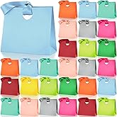 Feifeiya 30 Pcs Multicolor Small Paper Gift Bags with Ribbon Handles 7.87 x 3.54 x 7.09 Valentine's Day Reusable Goodie Candy for Birthday Bridal Baby Shower Party Favors Wrap