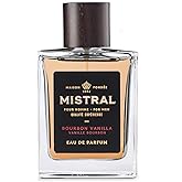 Mistral Men’s Cologne – Bourbon Vanilla Eau de Parfum | Warm & Sweet Masculine Scent with Vanilla, Patchouli & Sandalwood | Cruelty-Free & Long-Lasting Perfume for Men, Made in France - 3.4 Oz