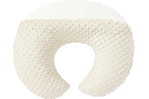 DONOMILO Nursing Pillow and Positioner Breastfeeding and Bottle Feeding, Propping Baby, Tummy Time, Sitting Support, with Removable Dots Cover, for Baby Boy Baby Girl（Pristine）