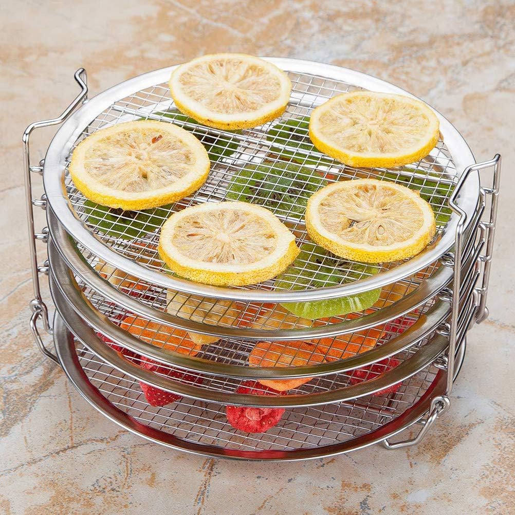 Lawary 5-layers Grill Stand Stackable Air Fryer Layers Stainless Steel Barbecue Stand