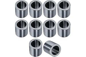 OywhC Stainless Steel Reducer Bushing, Screw Standoff Metal Spacer 3/4" to 1/2" Steel Reducer Standoff Bushing Adapters for 1/2" Screws Bolts and Rods, Round Metal Stainless Steel Spacer Set of 10