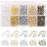Imino Earring Hooks Kit - Hypoallergenic Fish Earring Hooks & Jump Rings for DIY Jewelry Making