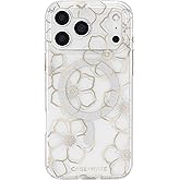 Case-Mate iPhone 17 Pro Max Case [Compatible with MagSafe] - Sparkly Floral Phone Case with 12ft Drop Protection - Premium Magnetic Cover for iPhone 17 Pro Max - Floral Gems