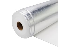 BuyUneed 190 mil Heat Shield Aluminum Foil Mat High Temperature 2300℉ Ceramic Fiber Barrier Insulation Thermal Shield Material Sheet Protection (None-Adhesive, 12" x 24")