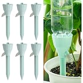 Wonglea New Upgraded Plant Self Watering Spikes,Adjustable Plant Watering Devices with Slow Release Control Switch Water Dripper,Watering Planter Insert,Automatic Plant Waterer for Vacations (6)