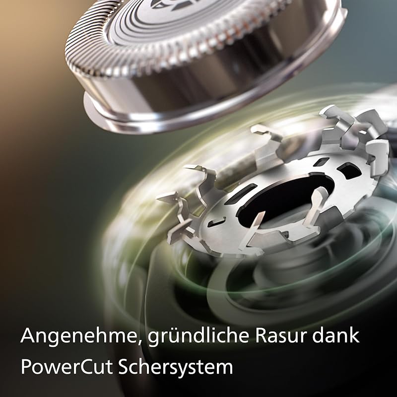 Rasierer Series 3000 – Elektrischer Nass- und Trockenrasierer für Herren in Schwarz, mit SkinProtect-Technologie, ausklappbarem Bartschneider und Reisetasche, kabellos (Modell S3241/12)