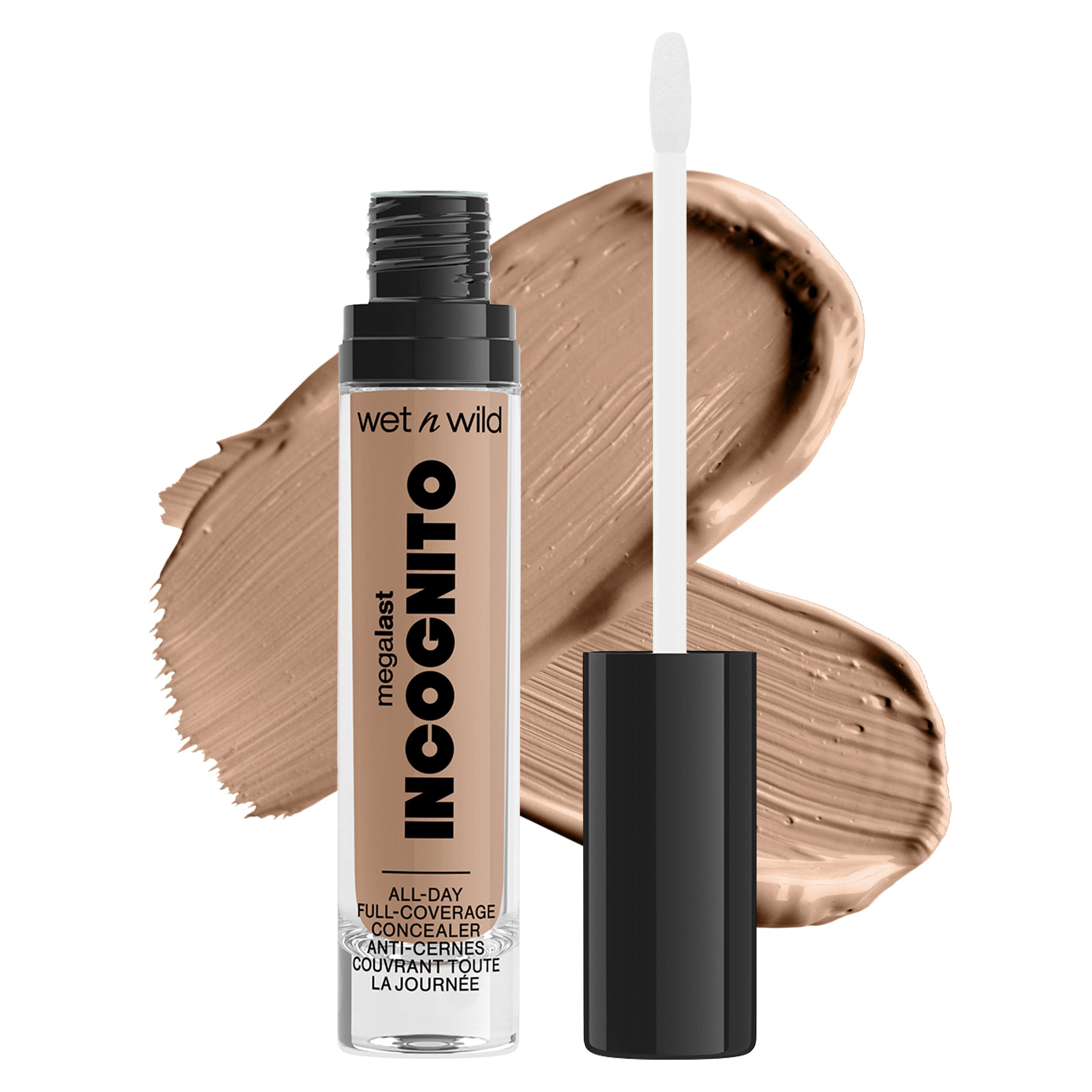 Photo 1 of wet n wild Mega Last Incognito All-Day Full Coverage Liquid Matte Concealer, Light Honey