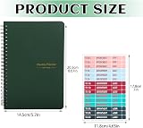Thboxes To Do List Notebook A5 Undated Weekly Planner with Habit Tracker (Dark view 2