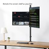 Bracwiser Dual Fully Adjustable Monitor Arm Stand MD7842 31.5 Inch Pole view 4