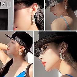 CEJUG Hoop Earrings for Women Bohemian Dangle Drop