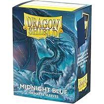 Dragon Shield Pacote individual de 100 quilates preto fosco