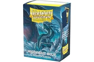 Dragon Shield | Standard Size Card Matte Sleeves | 100 CT - Smooth & Tough Premium TCG Sleeves | Compatible with Pokemon, Flesh & Blood, One Piece & Magic The Gathering | Midnight Blue