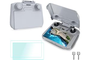 FPVtosky 2-IN-1 Mini 4 Pro RC 2 Sun Hood Protective Cover + 2 Screen Protector Bundle, Fits DJI Mini 4 Pro/Air 3 RC2 Remote Controller, DJI RC 2 Accessories