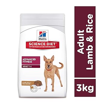 Hill's Science Diet Adult Advanced Fitness, Lamb Meal & Rice Recipe Dry Dog Food, 3 kg