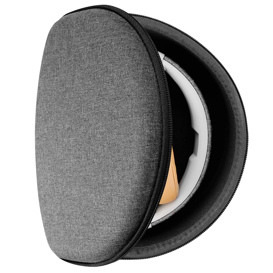 Geekria Shield Headphones Case Compatible with Skullcandy Riff 2, Riff, Crusher ANC/Evo, Hesh Evo, Hesh ANC, Replacement Hard Shell Travel Carrying Bag with Cable Storage (Dark Grey)