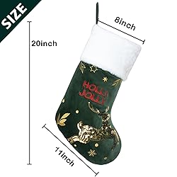 BHD BEAUTY 6 Color Embroidery Christmas Stockings