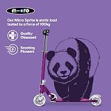 Micro Sprite Classic LED Scooter Ocean Purple—Adjustable Handlebar Foldable view 7