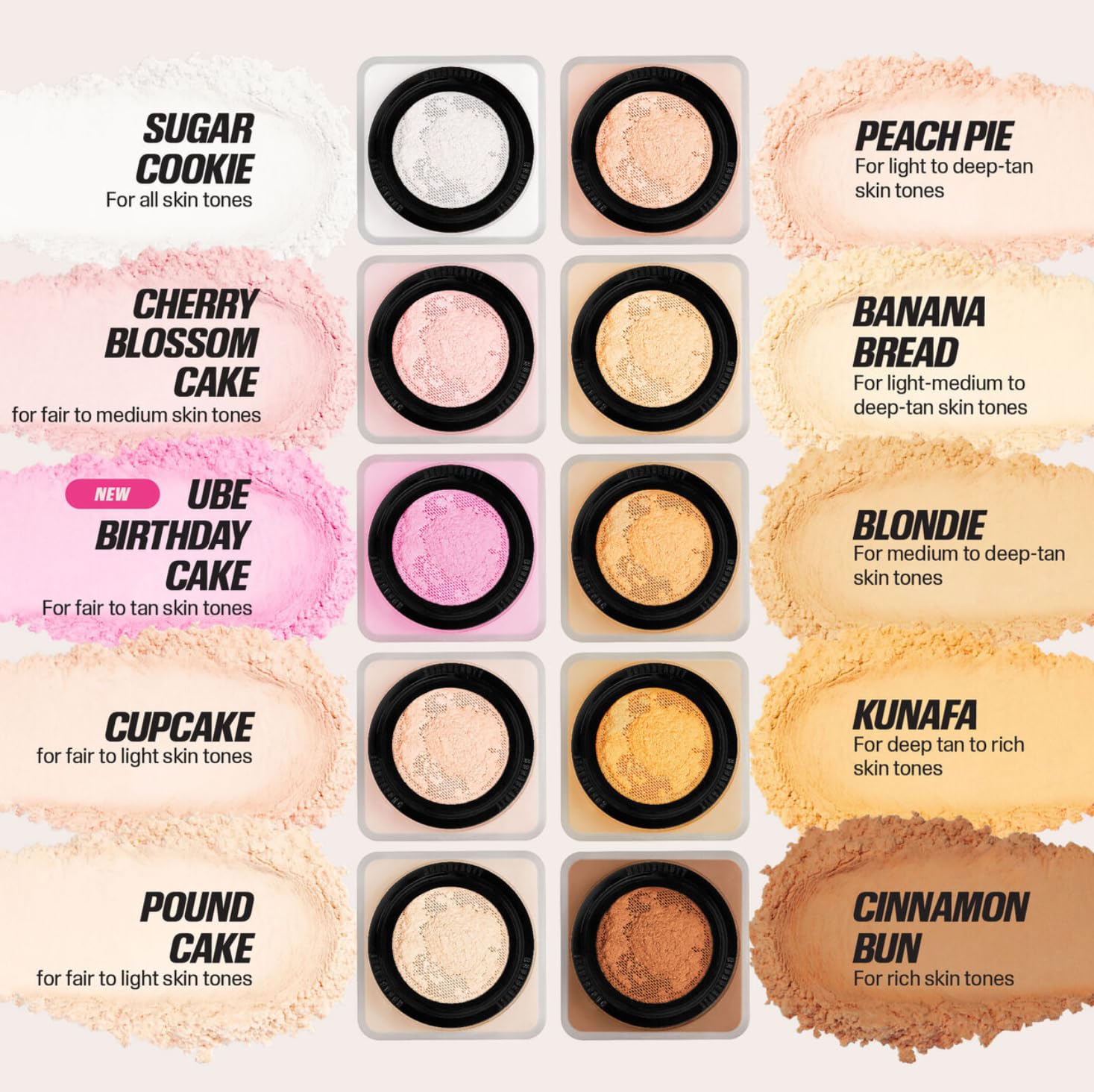 Huda Limited Edition Easy Bake Loose Baking & Setting Powder - Ube Birthday Cake (electric lilac) - 20 g / 0.71 oz