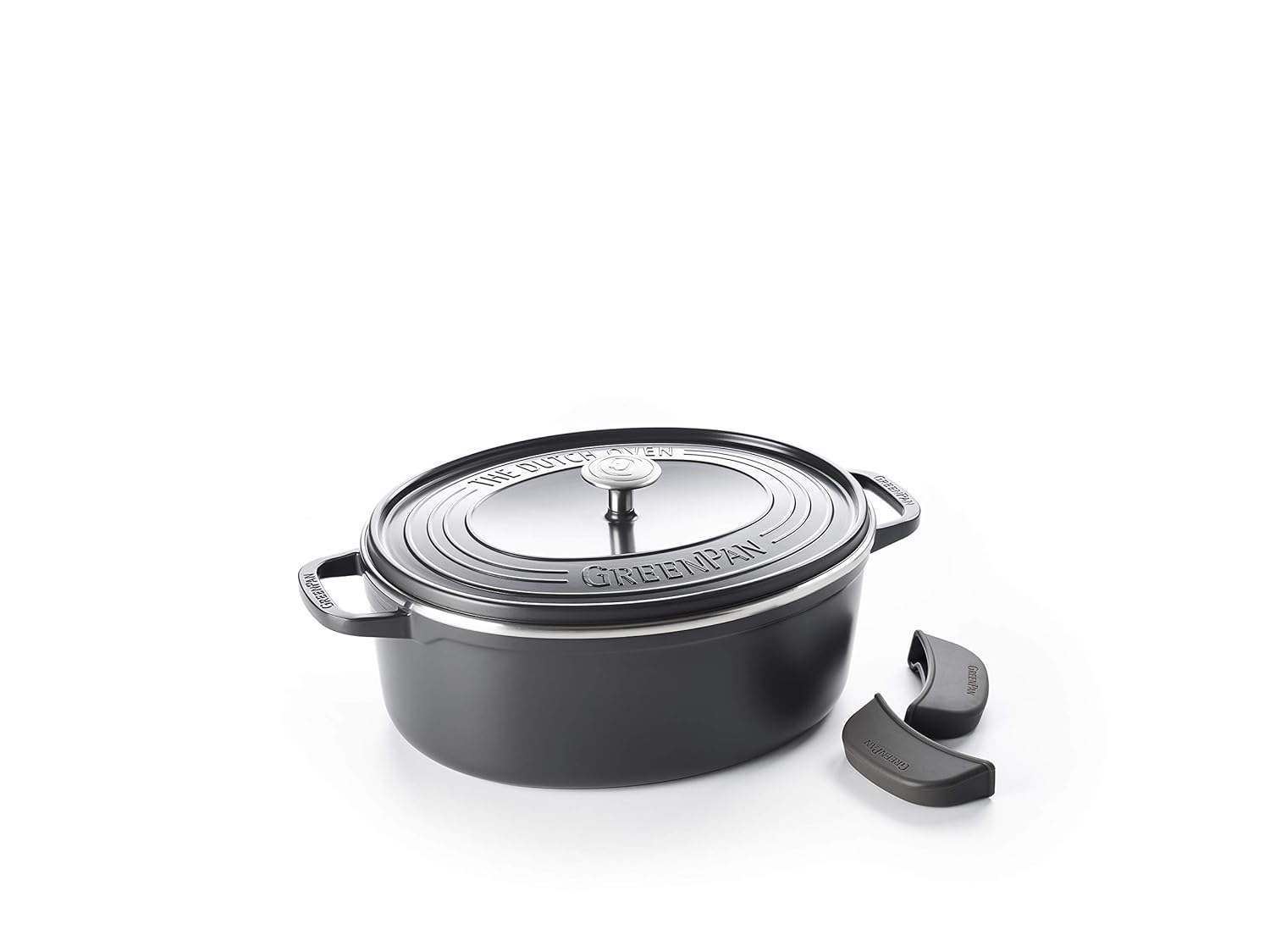 GreenPan Featherweights 25cm Oval Dutch Oven/Casserole Dish, 100