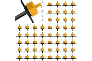 100PCS 1/4" Drip Irrigation Emitters, Kalolary 1/2 GPH Pressure Compensating Drippers for 4/7mm Tube Micro Sprinkler Garden C