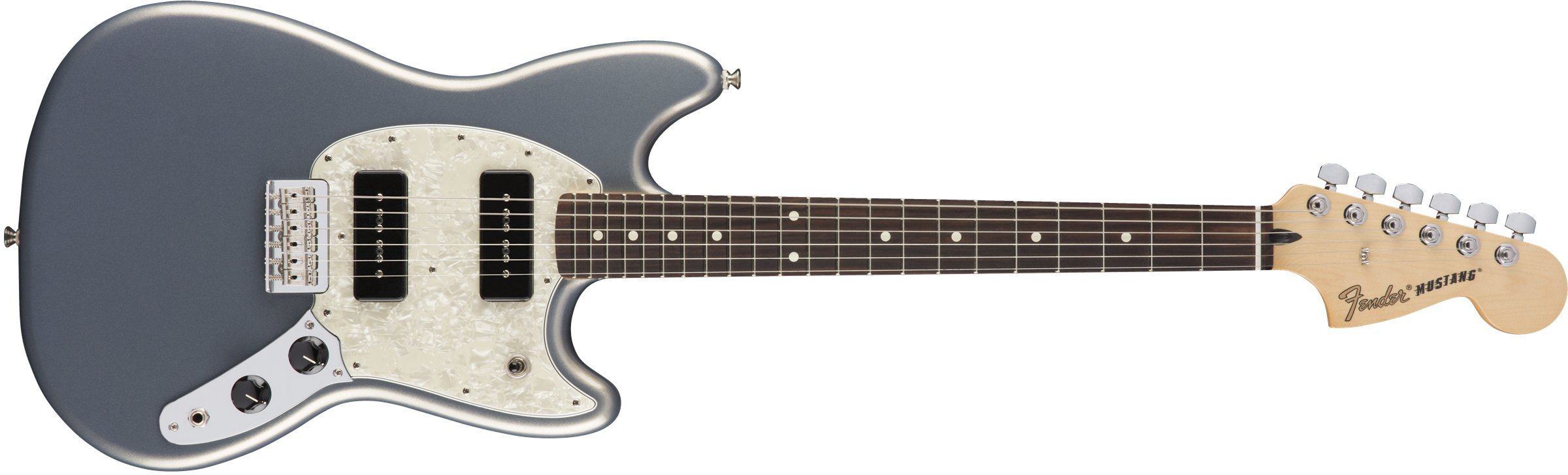 Fender mustang silver Clearance