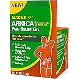 MagniLife Arnica Pain Relief Gel, Fast Acting Neck and Back Pain Relief, with Eucalyptus and Emu Oil to Soothe Soreness, Infl