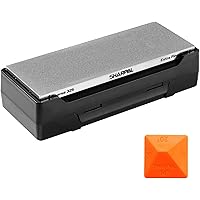 SHARPAL 162N Double-Sided Diamond Sharpening Stone Whetstone Knife Sharpener |Coarse 325 / Extra Fine 1200 Grit | Storage Cas
