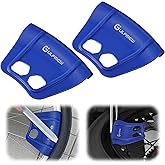 2 Rim Protectors for Tire Changing, Wheel Rim Guard Kit, Blue | Motorcycle, Bicycle, Scooter &amp; E Bike, Tire Lever Protection, Non Slip, Durable, Reusable Maintenance Tool
