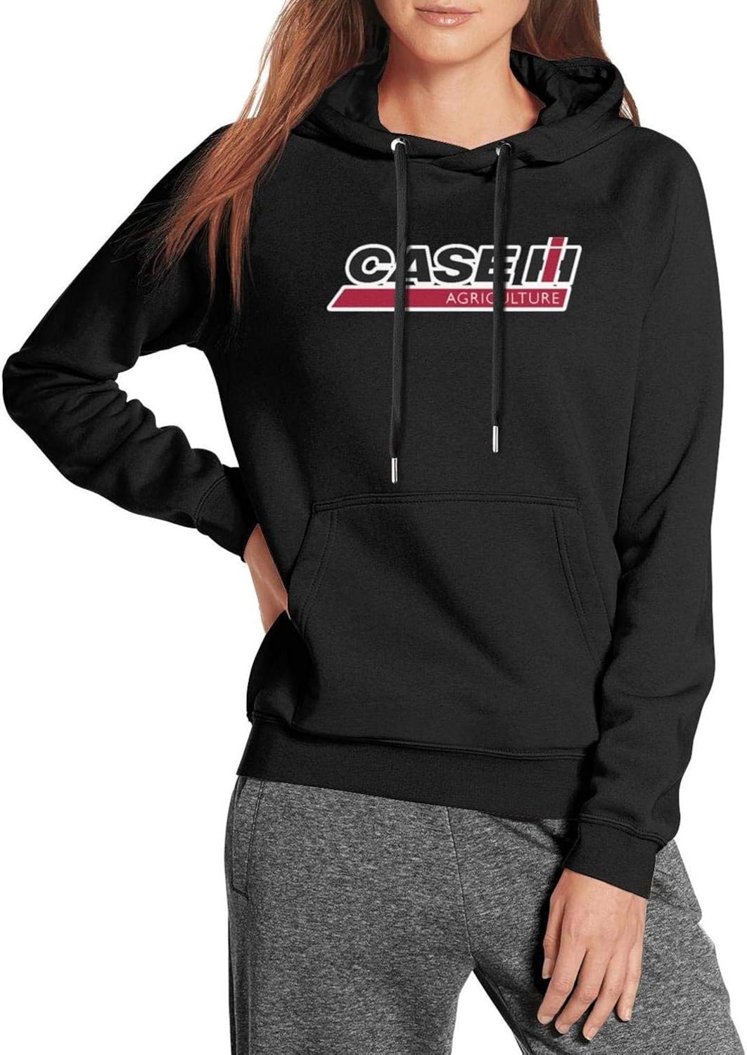 COOLGOOD CaseihLogo Women Winter Lightweight Pullover Hooded