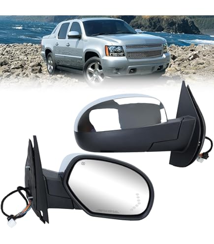 Mirror For Chevy Silverado GMC Sierra 07-13 Right Towing Style Heated Glass