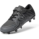 DREAM PAIRS Boys Girls Soccer Cleats Kids Youth Multi Ground Outdoor Football Shoes for Little/Big Kid