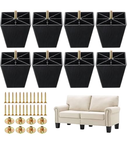 4pcs Furniture Legs Modern 10cm Table Triangle With Sofa Metal - View #2