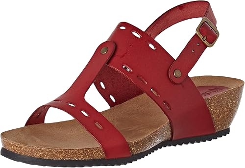 dark red sandals uk