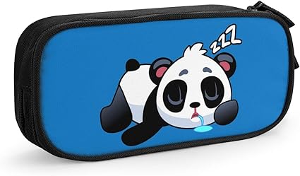 Amazon 寝ているパンダ ペンケース 大容量 鉛筆のサック 文具ケース 化粧ポーチ 多機能 二階建て 横版 文房具 オフィス用品 文房具 オフィス用品