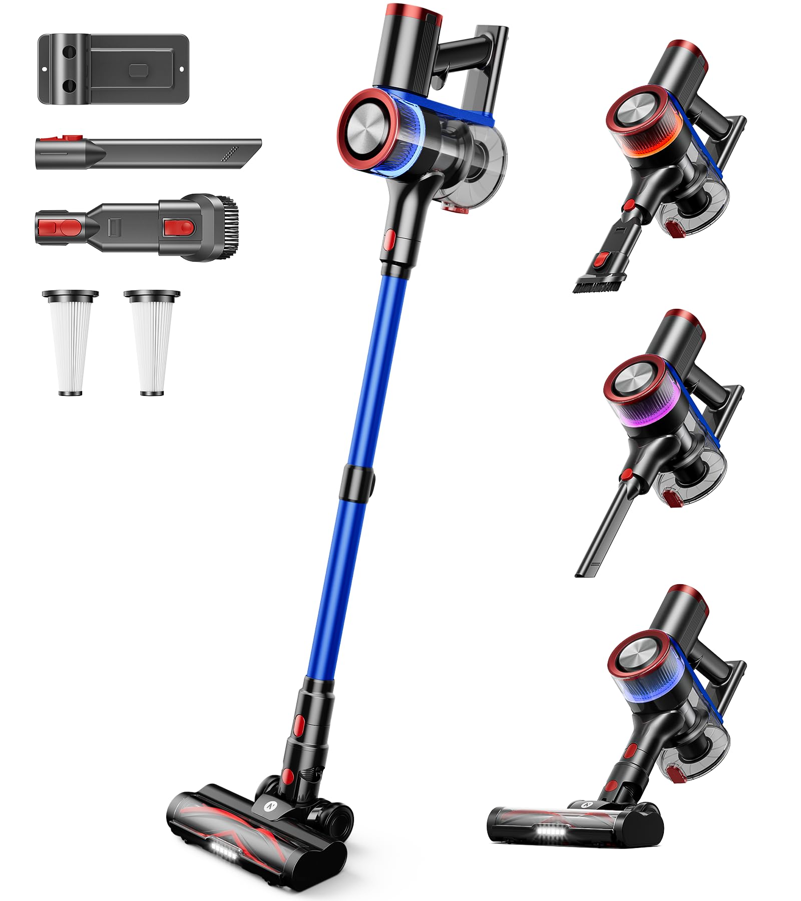 Photo 1 of NADALY Cordless Vacuum Cleaner, 550W 45Kpa 65Mins Vacuum Cleaners for Home, Stick Vacuum with LED Display, Anti-Tangle, Self-Standing, 8-in-1 Lightweight Vacuum for Hardwood Floor/Carpet/Pet Hair