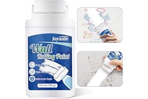 JOYAONE White Paint for Wall, Fast-Drying Paint Roller Brush, Water-Based Wall Paint Touch Up Without Extra Tools Required, Easy to Apply Drywall Repair Small Areas Surfaces for Flat, Ceiling(1 Pack)