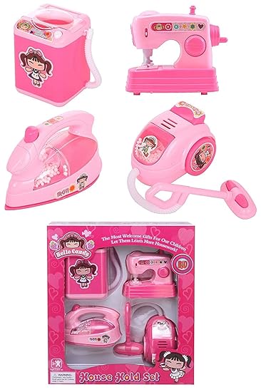Buy Saiyanshi Battery Operated Pink Household Kitchen Set Home