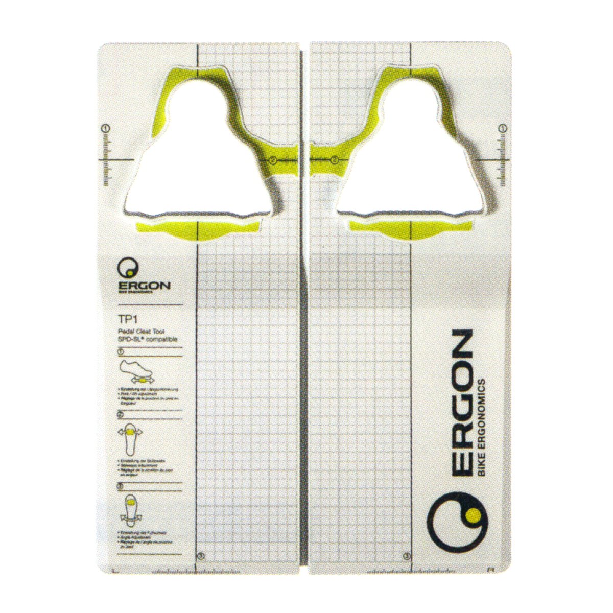 Ergon TP1 Pedal Cleat Tool for Shimano SPD SL Fahrradschuheinsteller, White , One Size