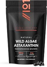 ALPHA01 Wild-Algae Astaxanthin 160mg 180 Softgels Resealable Pouch