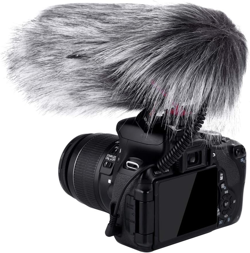 comica CVM-MF2 Outdoor Microphone Furry Windscreen Muff Professional Wind Cover Compatible with CVM-V30 LITE Shotgun Video Microphone - Image 5