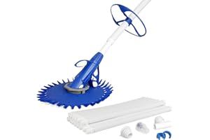 U.S. Pool Supply Professional Suction Pool Cleaner, Inground Automatic Pool Vacuum Cleaner with Hose - Swimming Sweeper Vac Cleaning Suction-Side Cleaners - Auto Creepy Sweeps Removes Debris, Leaves