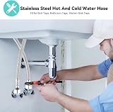 XIFIRY Pack of 2 Kitchen Basin Monobloc Mixer Tap Connectors 600mm view 7