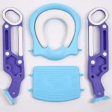 Straame Toddler Toilet Ladder Seat Adjustable Potty Training Seat Blue Purple view 9